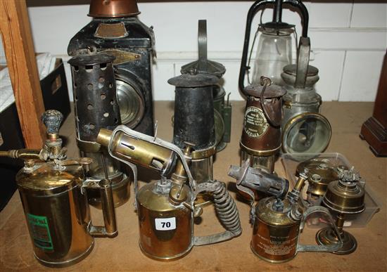 Adlake railway lamp, military railway lamp and other lamps etc